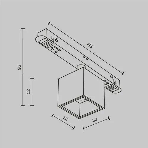 Трековый светильник Technical TR133-2-7W4K-BS  фото 9