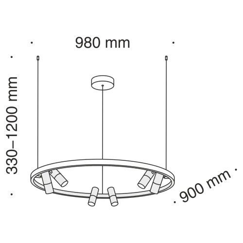 Подвесной светодиодный светильник Maytoni Satellite MOD102PL-L42B4K  фото 4