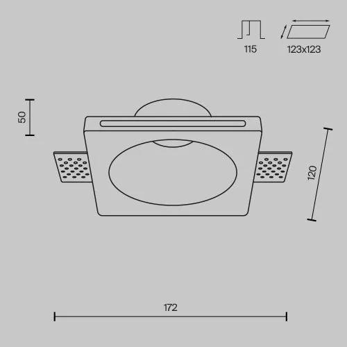 Встраиваемый светильник Technical DL001-1-01-W-1  фото 6