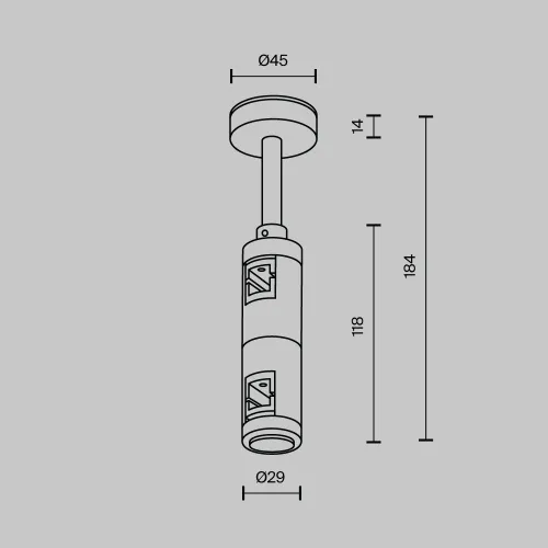 Комплектующие для трековой системы Technical TRA156С-D1-B  фото 2